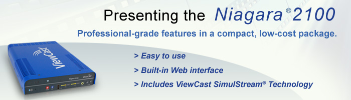 Introducing the Niagara(R) 2100 - Professional-grade features in a compact, low-cost package.